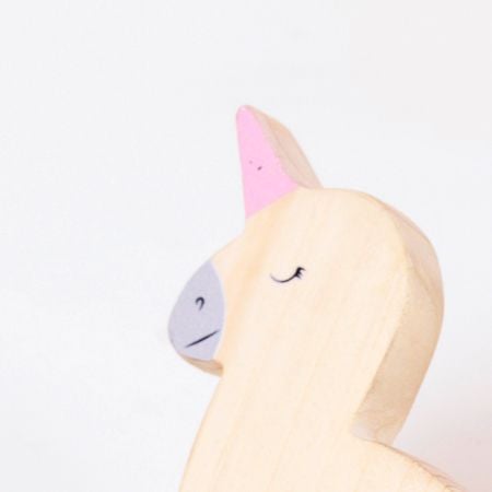 Handcrafted Pine Wood Unicorn Knob